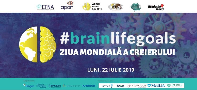 APAN România și EFNA sărbătoresc la București Ziua Mondială a Creierului 22 iulie 2019, București